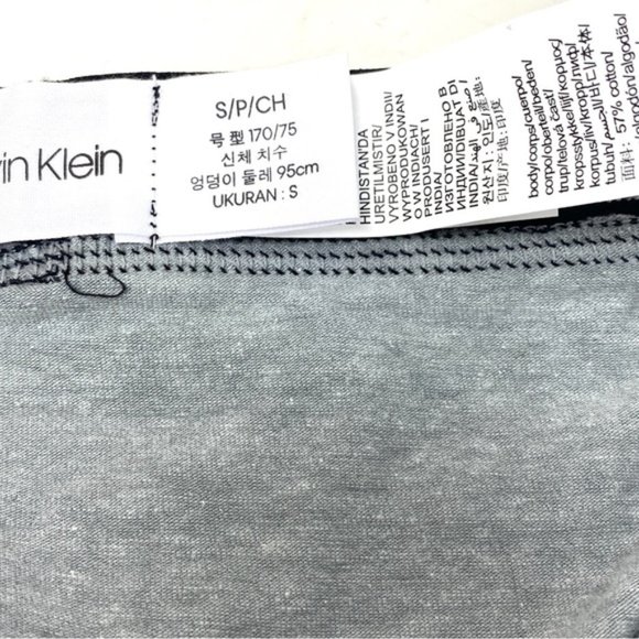 🌿Sale🌿 Calvin Klein 2 Pack Mens Cotton Stretch Trunk Grey Dark Blue NP21670900 - Picture 4 of 4